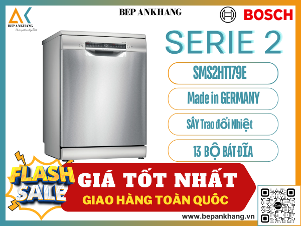 Máy rửa chén bát Bosch Độc Lập Serie 2 SMS2HTI79E